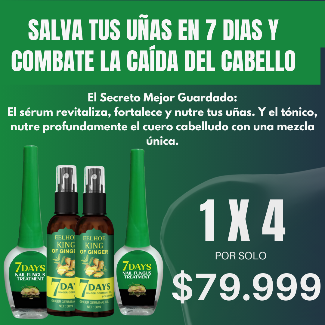 REY DEL JENGIBRE + BEAUTYBOOST 7 DAYS™ PREPARATE PARA VER TU CRECER TUS UÑAS Y CABELLO SIN PARAR